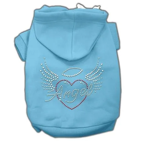 Angel Heart Rhinestone Hoodies Baby Blue XL (16)