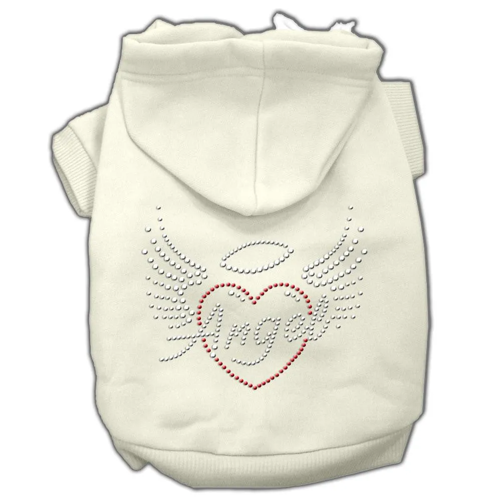 Angel Heart Rhinestone Hoodies Cream XL (16)