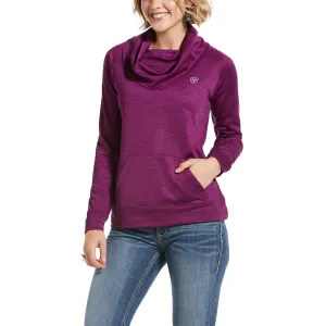 Ariat® Ladies Conquest Cowl Neck Imperical Violet Sweatshirt 10032856