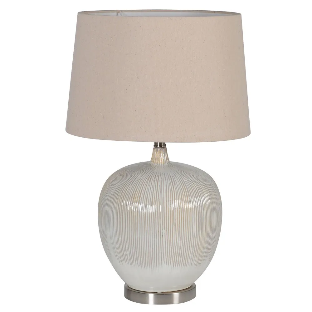 Beige Lamp and Shade 62 cm