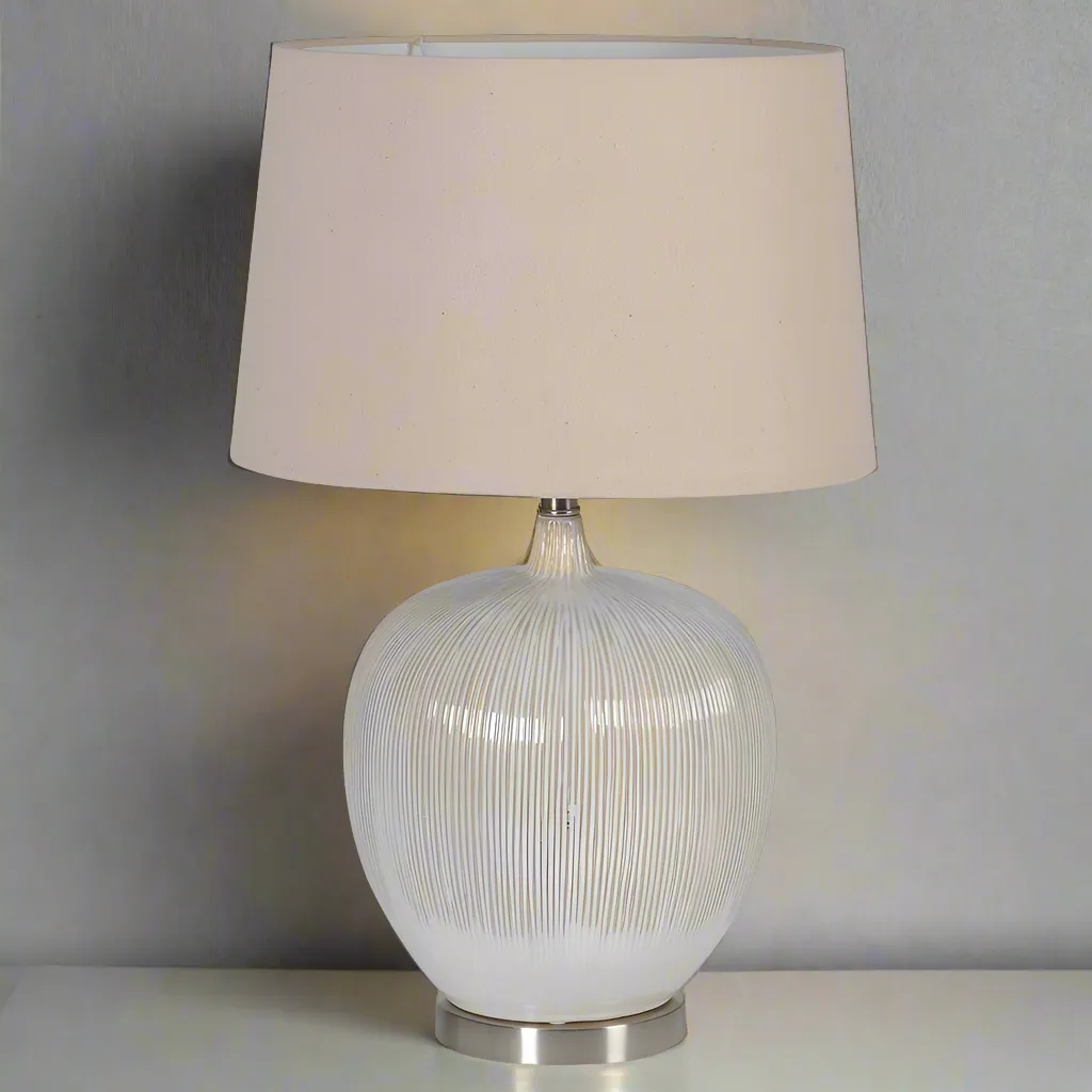 Beige Lamp and Shade 62 cm