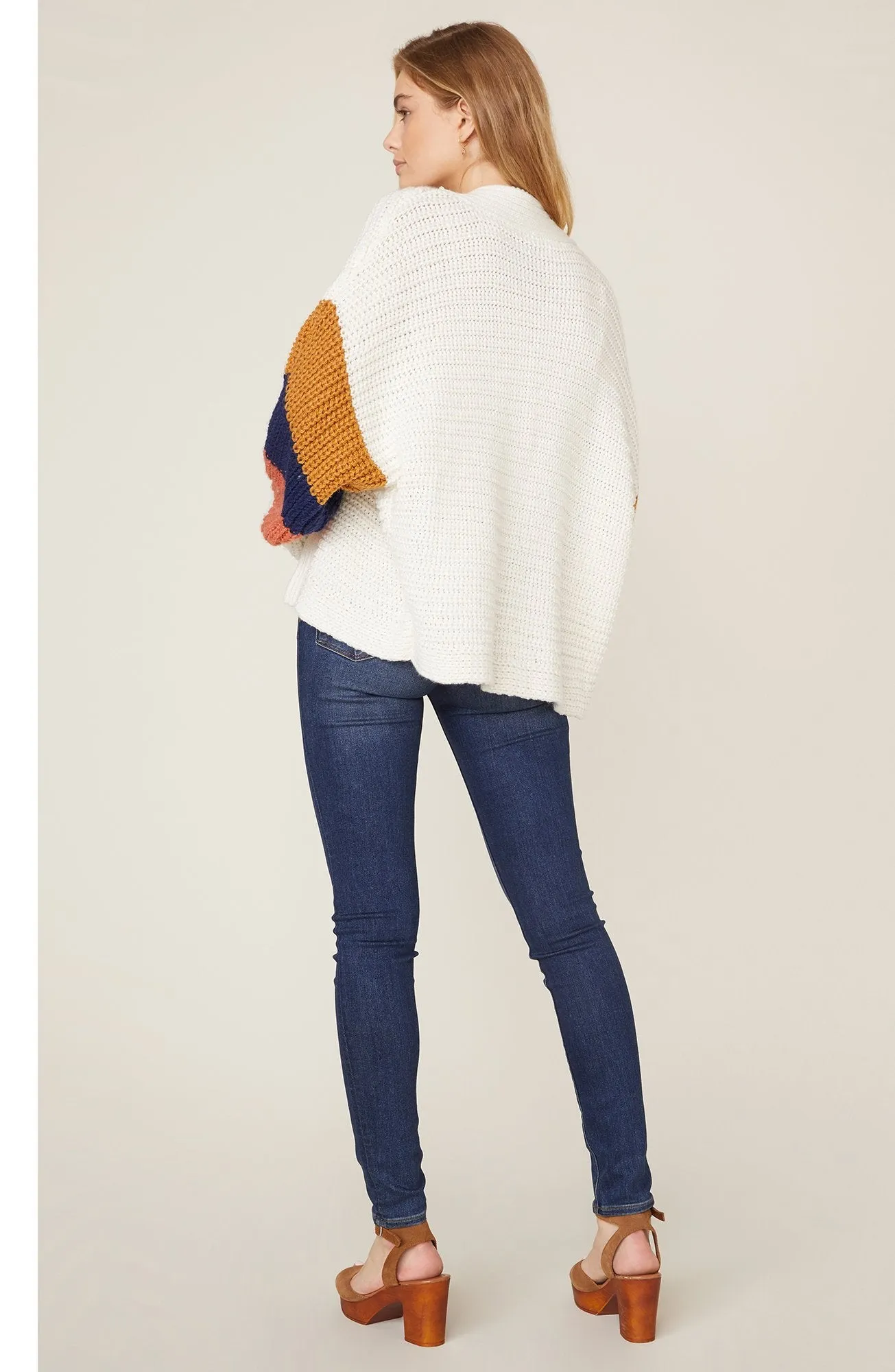 Block and Roll Colorblock Cardigan