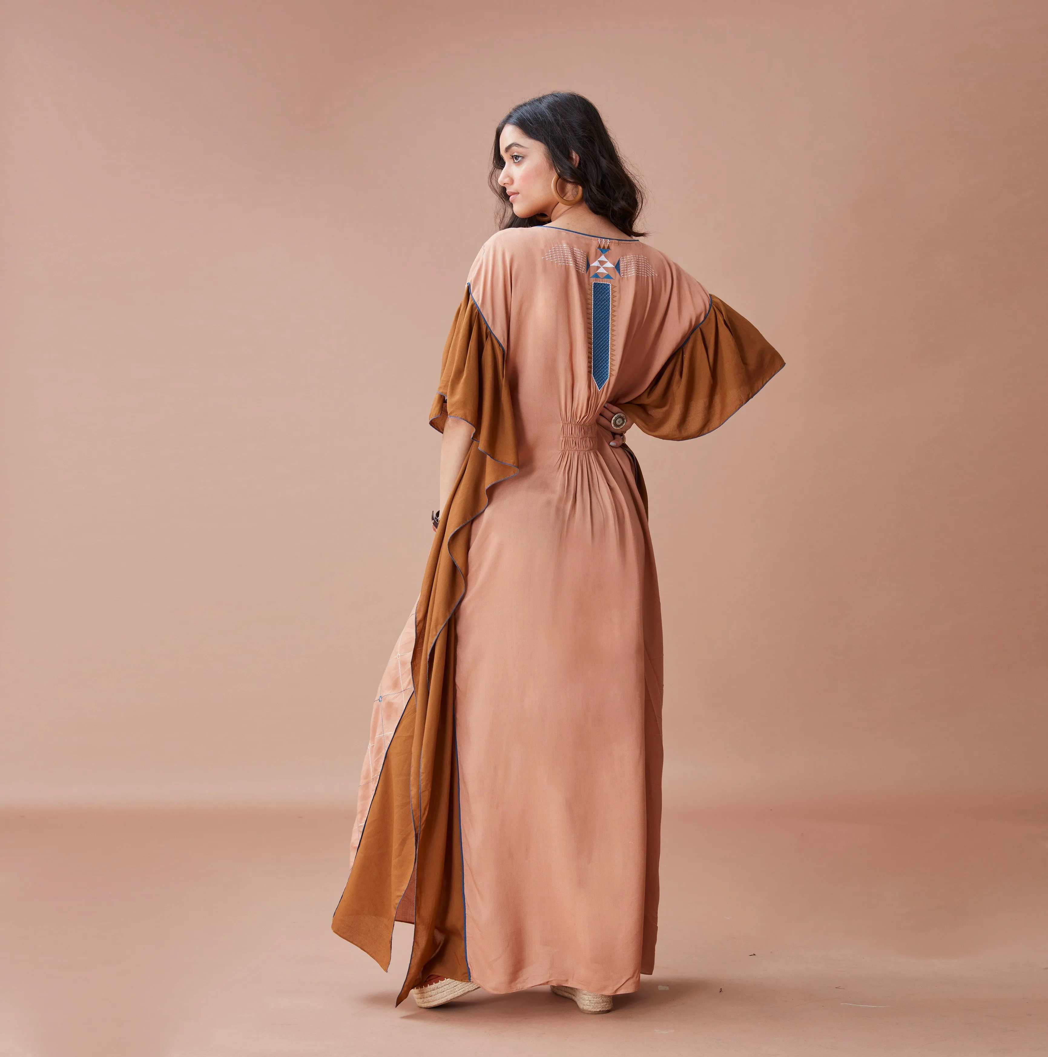 Brown Cotton Kaftan