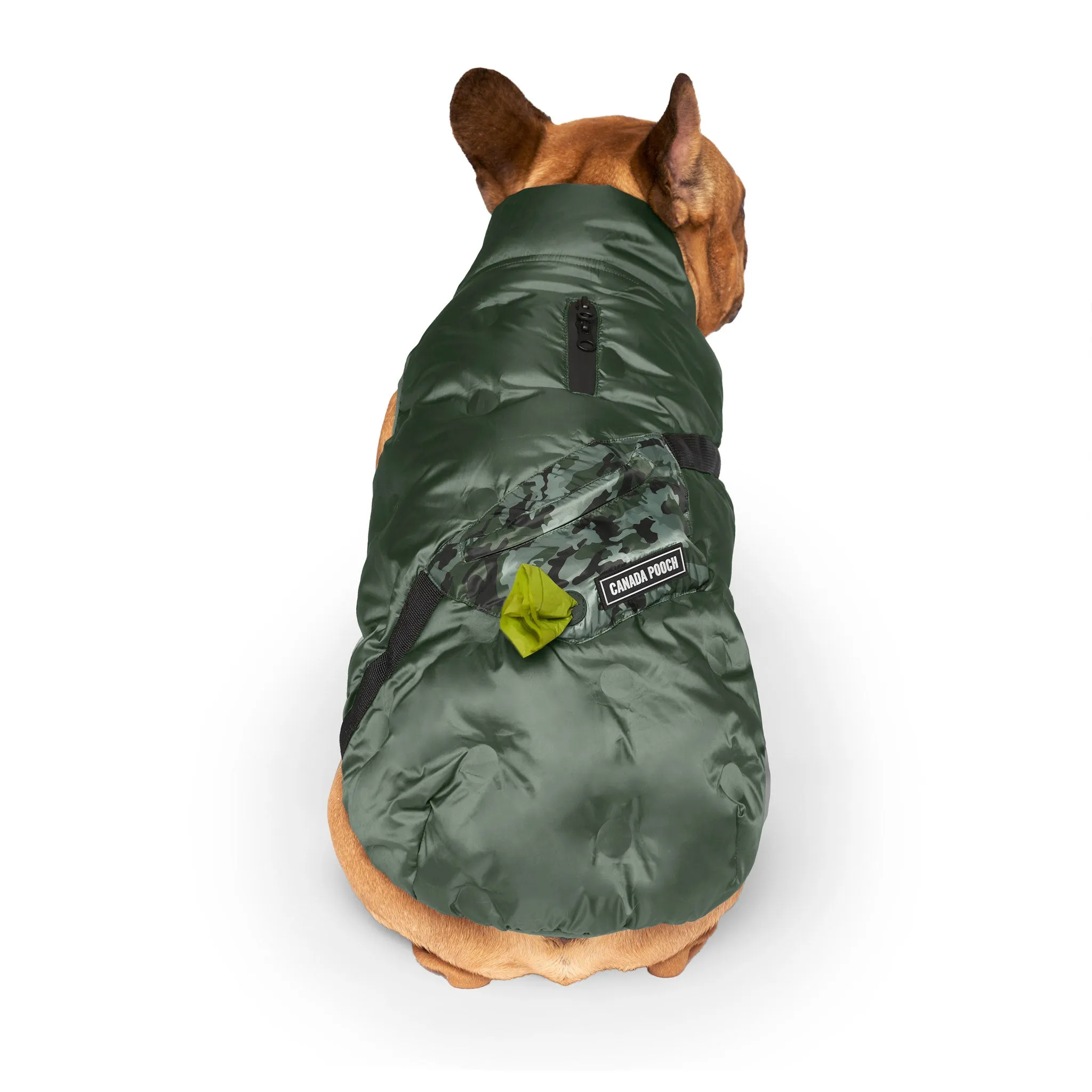 Canada Pooch Commuter Dog Vest - Green & Camo