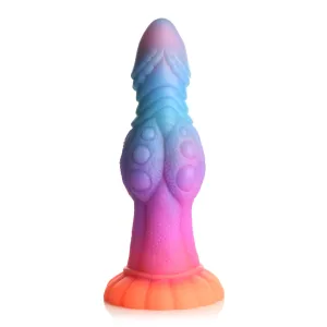 Creature Cocks Galactic Cock Alien Creature Glow In The Dark Silicone Dildo Blue Pink Purple