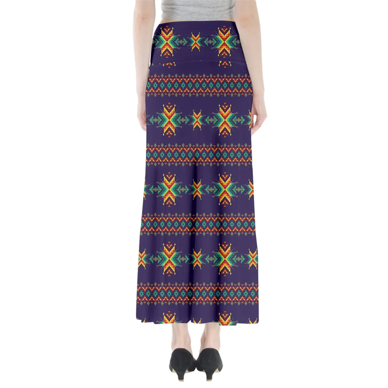 Dream of Ancestors Indigo Full Length Maxi Skirt