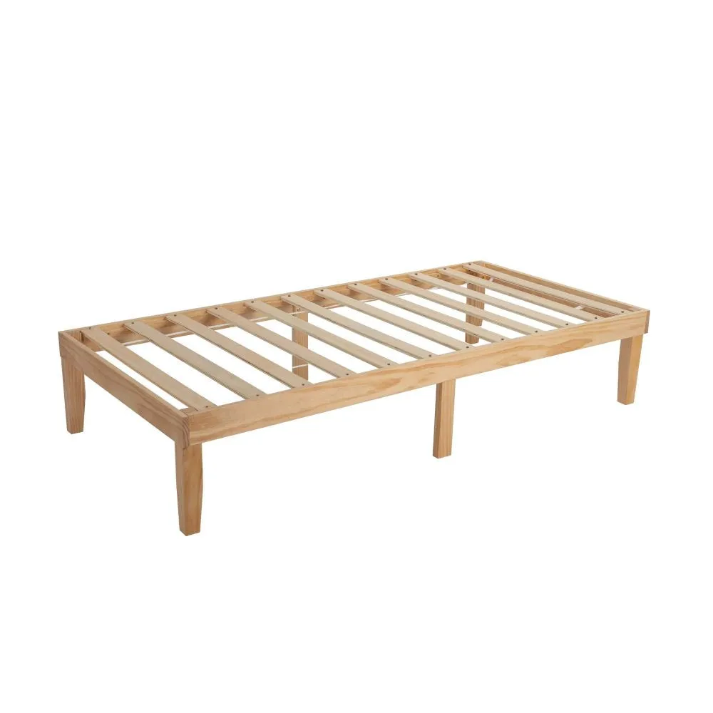 Durable Wooden Bed Frame, Modern Design, Single Size