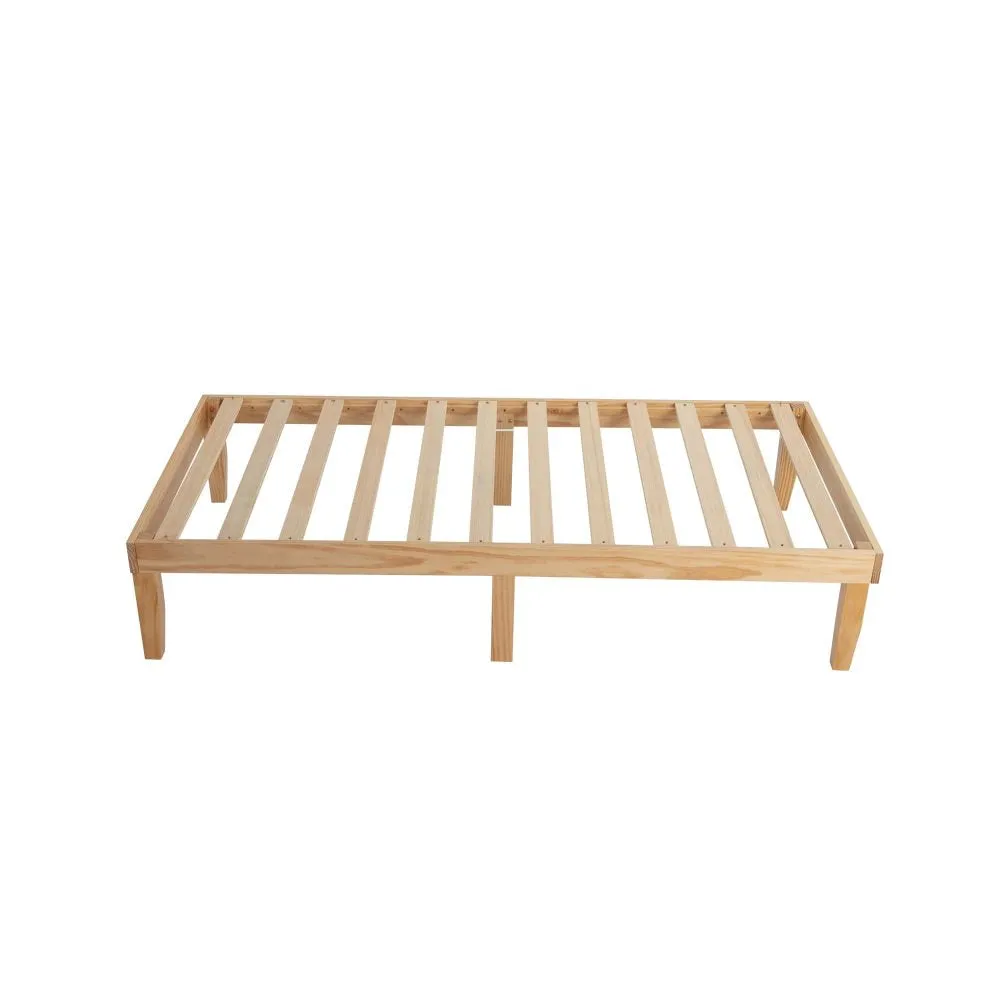 Durable Wooden Bed Frame, Modern Design, Single Size