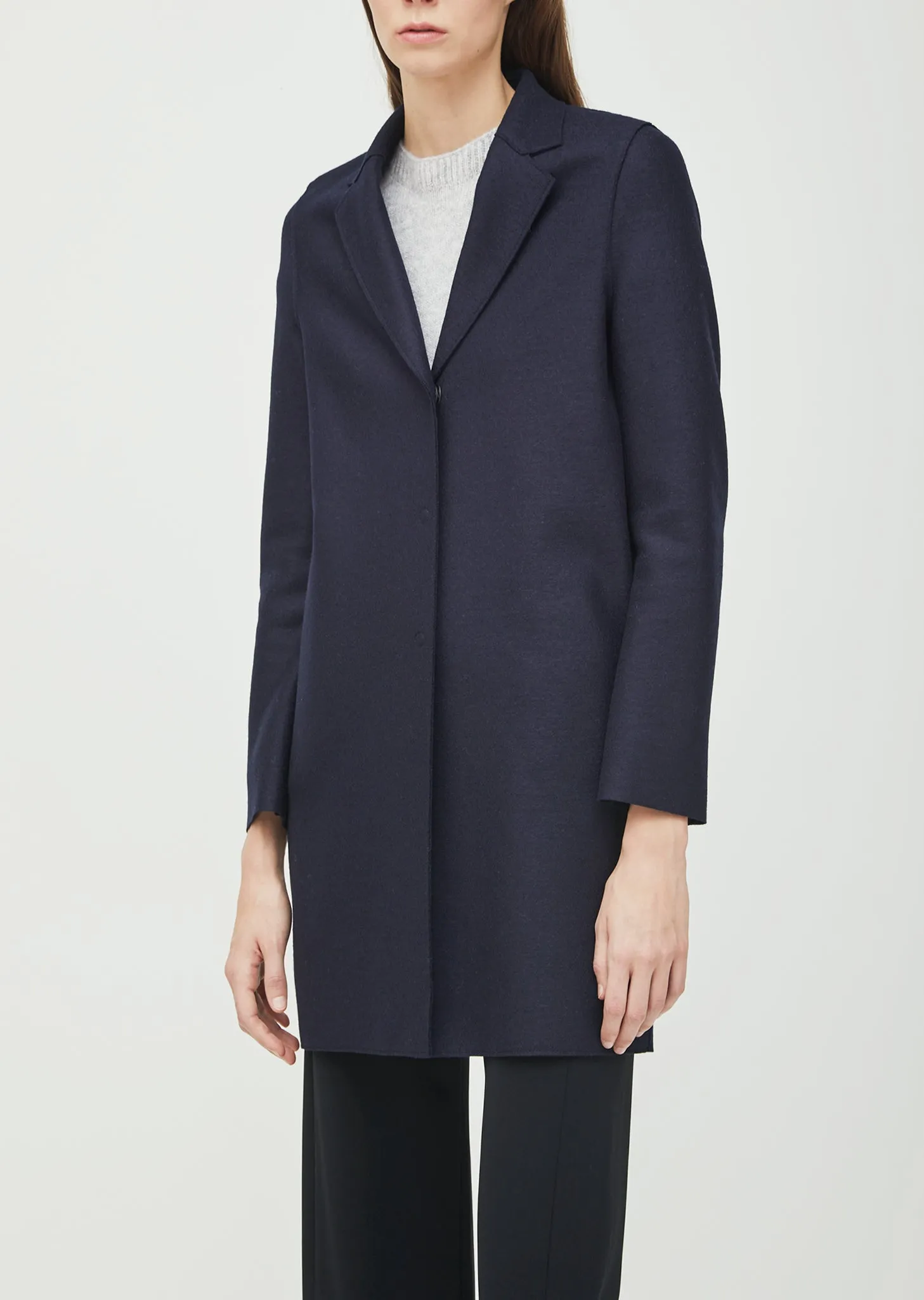 Light Wool Cocoon Coat