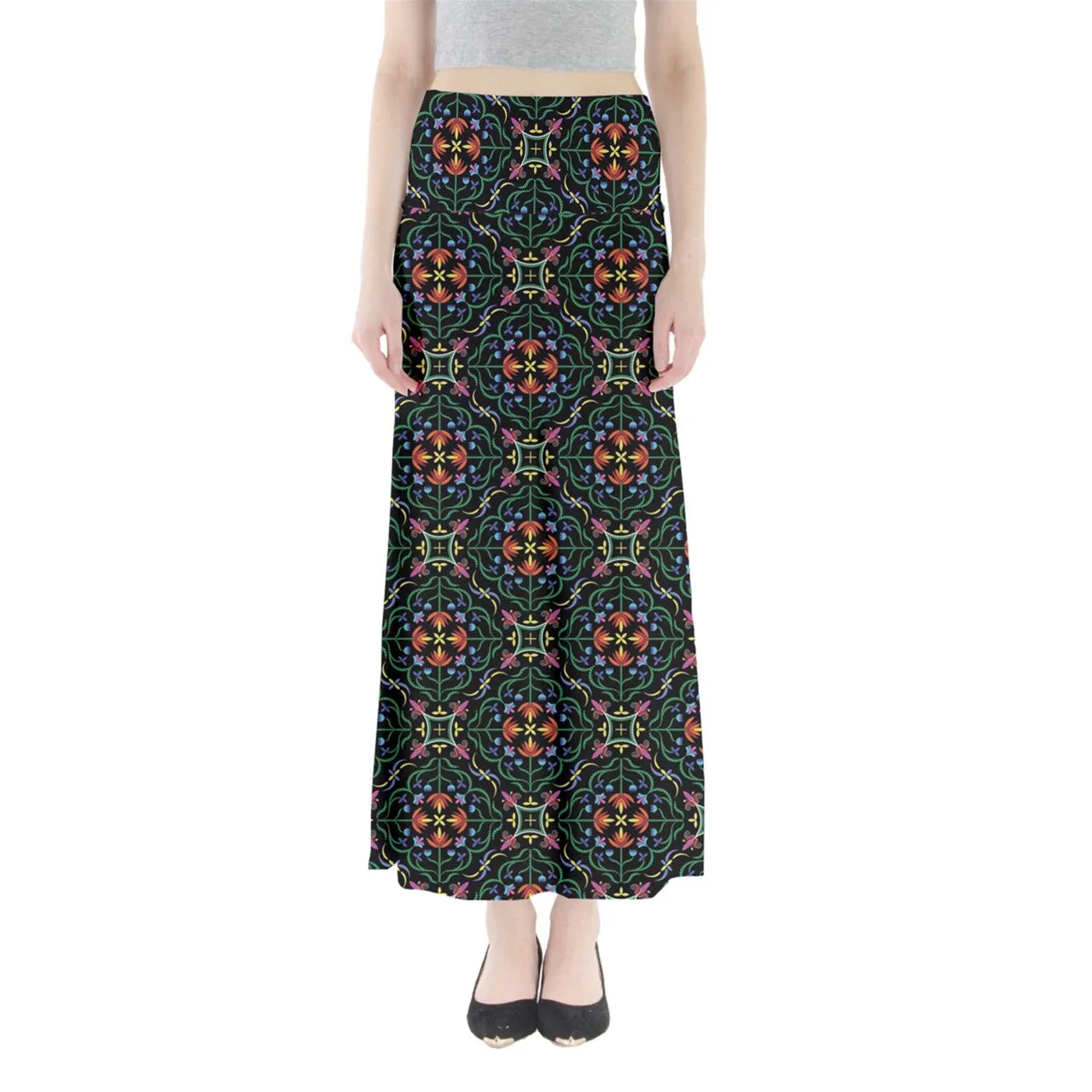 Quill Visions Full Length Maxi Skirt