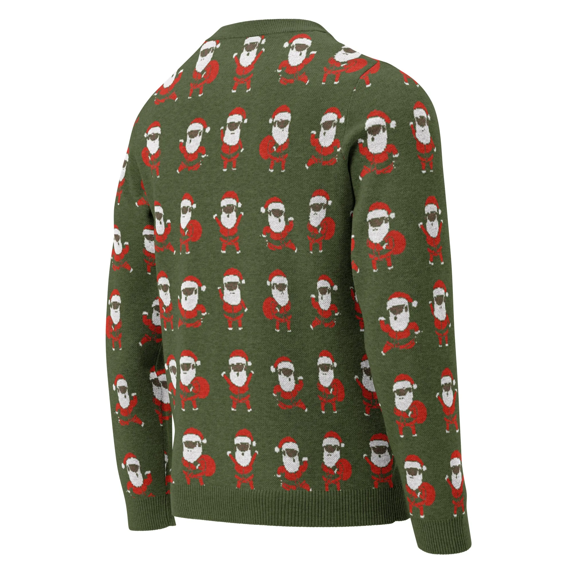 Santa Gettin' Jiggy (Green) Knitted Sweater