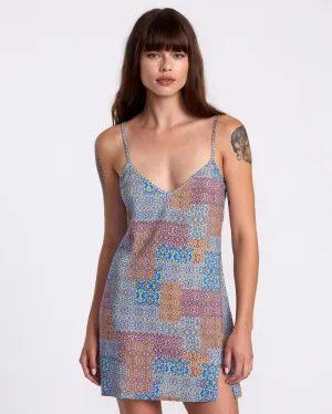 Slip Up Mini Dress - Federal Blue