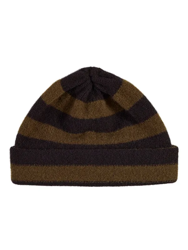 Stripe Hat Black & Oatmeal