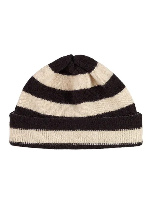 Stripe Hat Black & Oatmeal