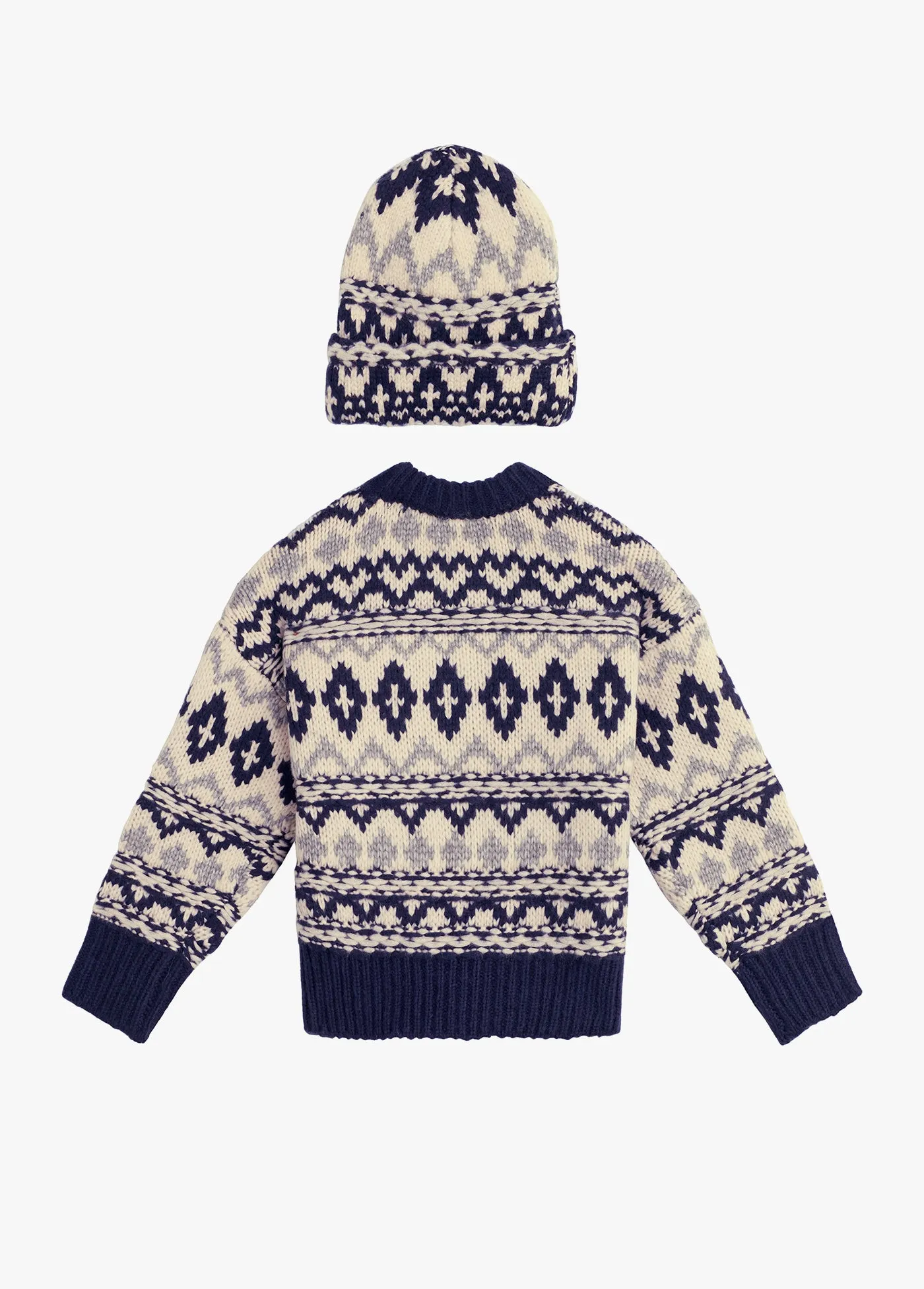 Tis the Season Kids Sweater   Matching Hat Set