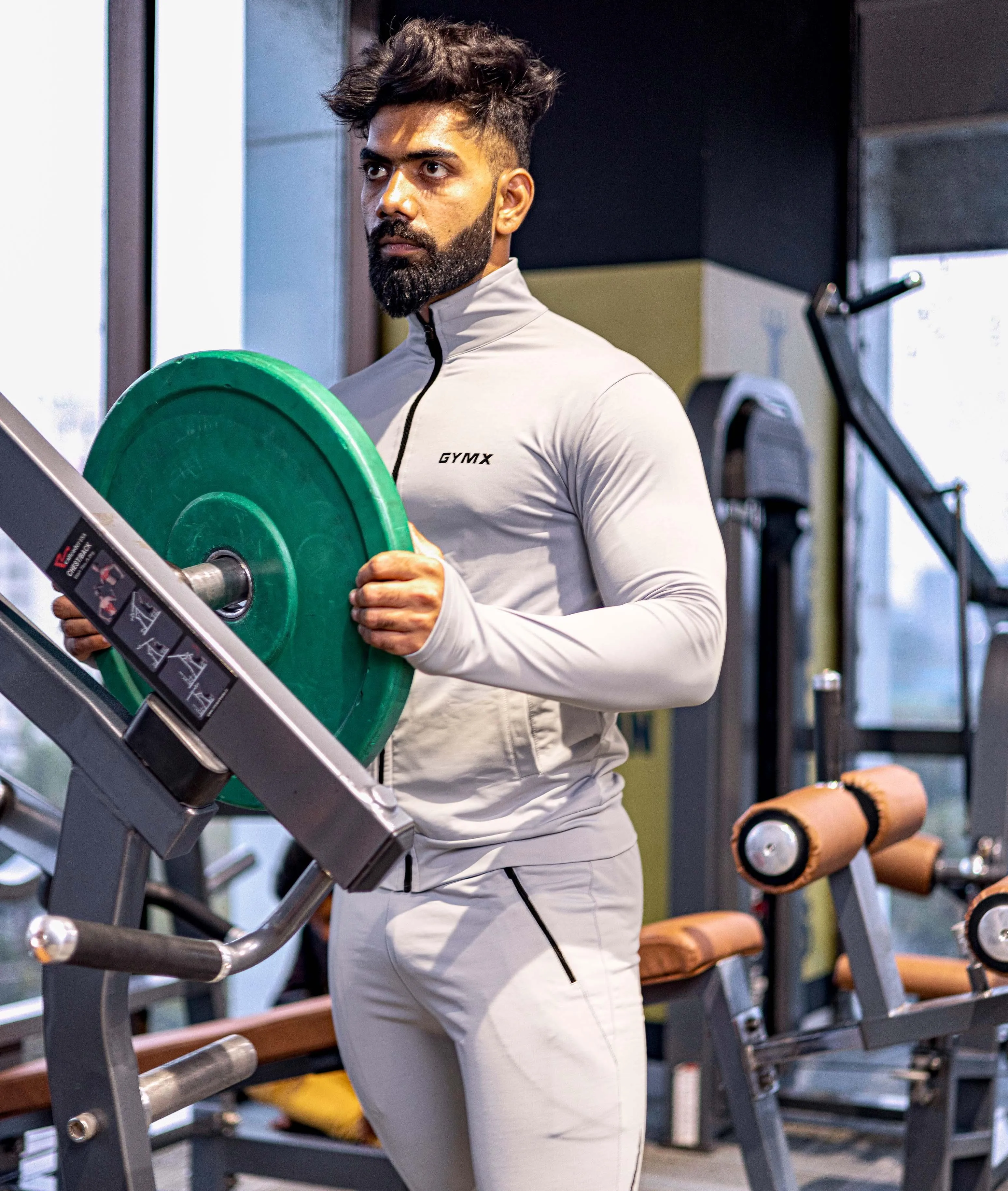 Velocity GymX Thumbhole Jackets: Striking Grey