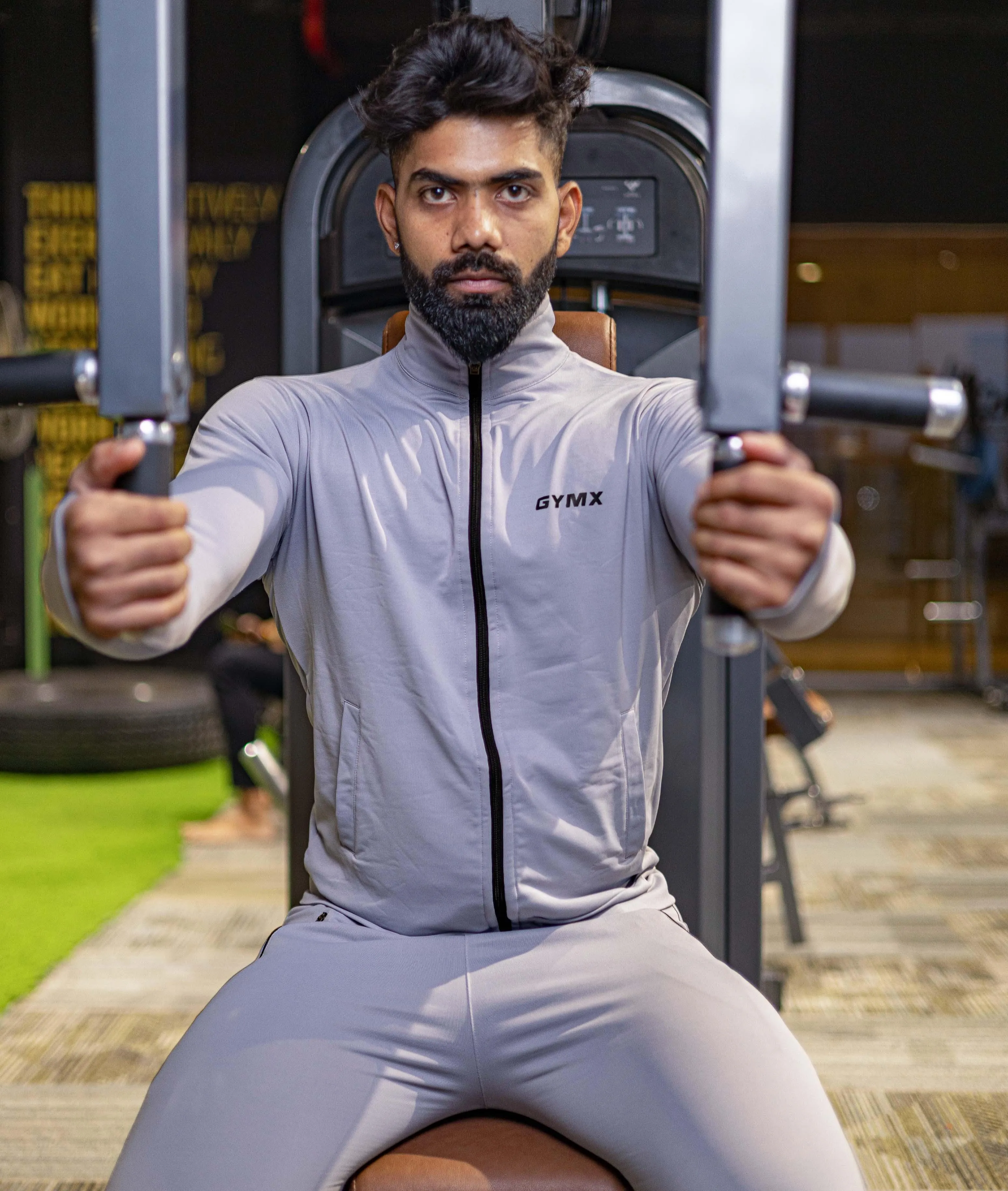 Velocity GymX Thumbhole Jackets: Striking Grey