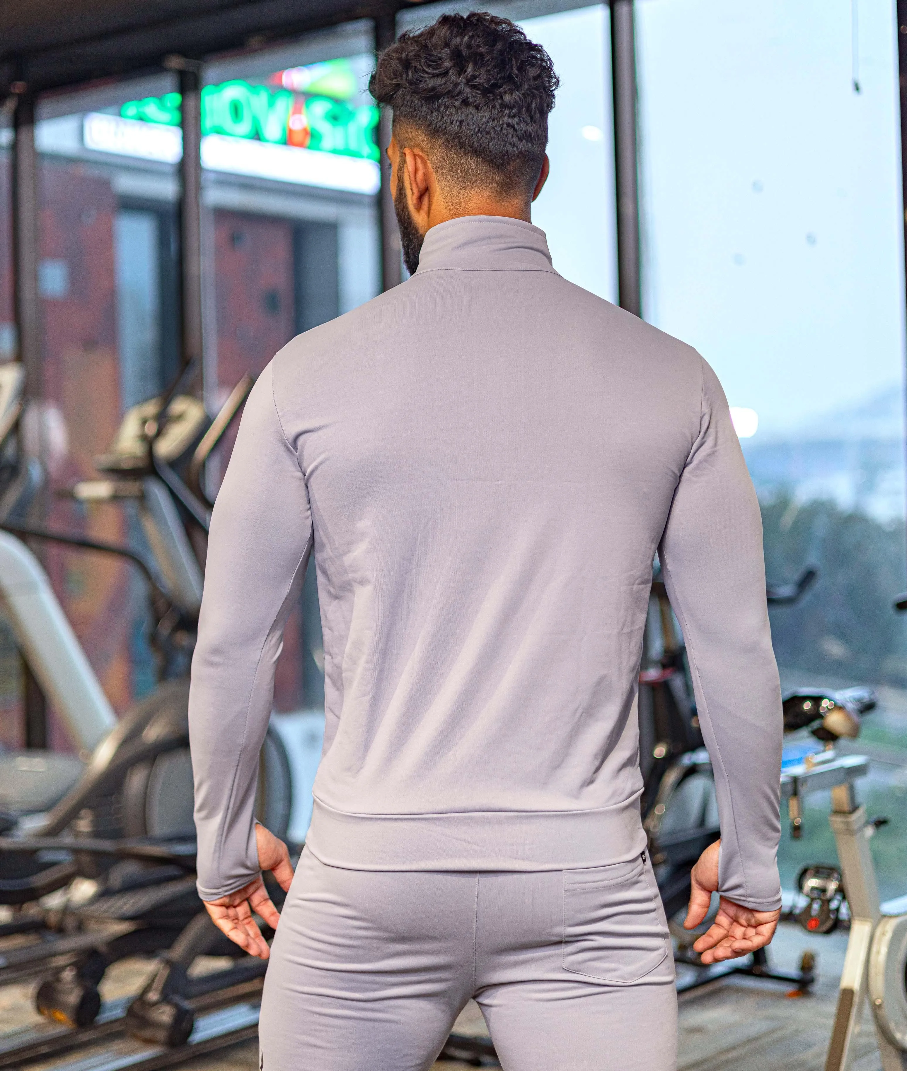 Velocity GymX Thumbhole Jackets: Striking Grey